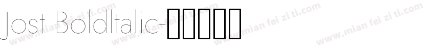 Jost Boldltalic字体转换